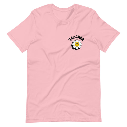 Smiley Flower Teacher Tee